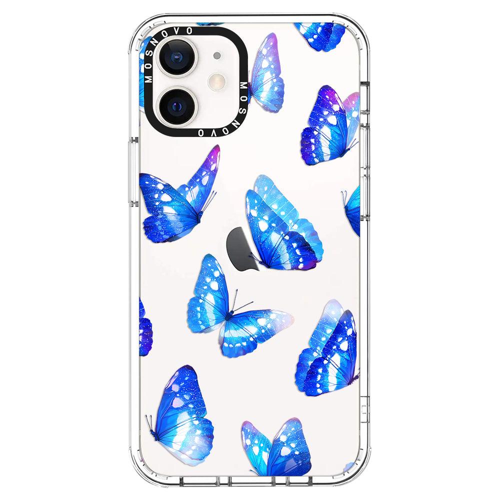 Blue Butterflies Phone Case - iPhone 12 Case