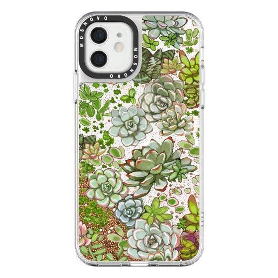 Succulent Glitter Phone Case - iPhone 12 Case