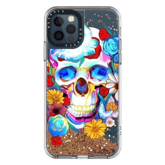 Neon Skull Glitter Phone Case - iPhone 12 Pro Case