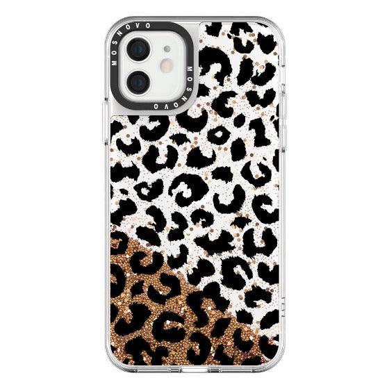 Black Leopard Glitter Phone Case - iPhone 12 Case