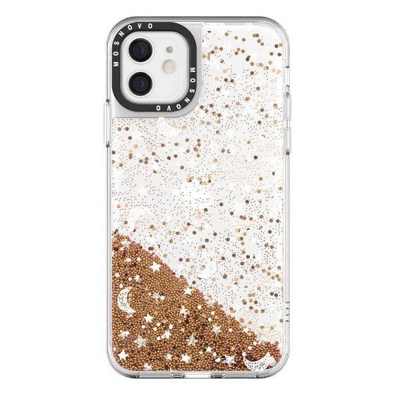 Night Moon Sky Glitter Phone Case - iPhone 12 Case