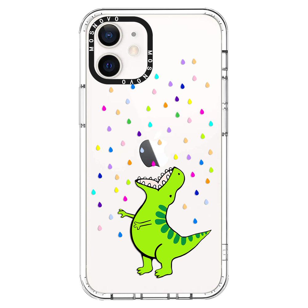 Rainbow Dinosaur Phone Case - iPhone 12 Mini Case