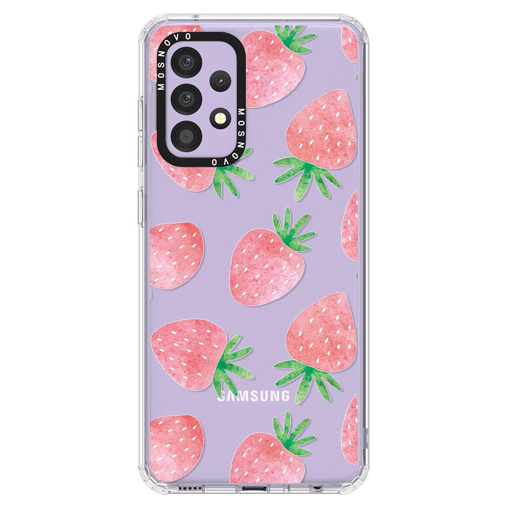 Pastel Strawberry Phone Case - Samsung Galaxy A52 & A52s Case