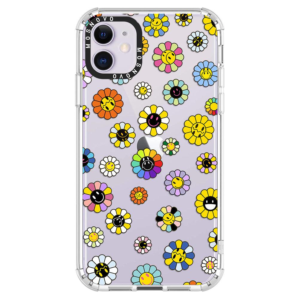 Flower Smile Face Phone Case - iPhone 11 Case