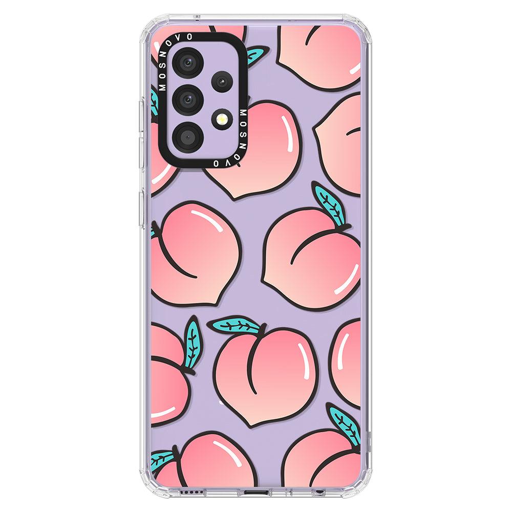 Cute Peach Phone Case - Samsung Galaxy A52 & A52s Case