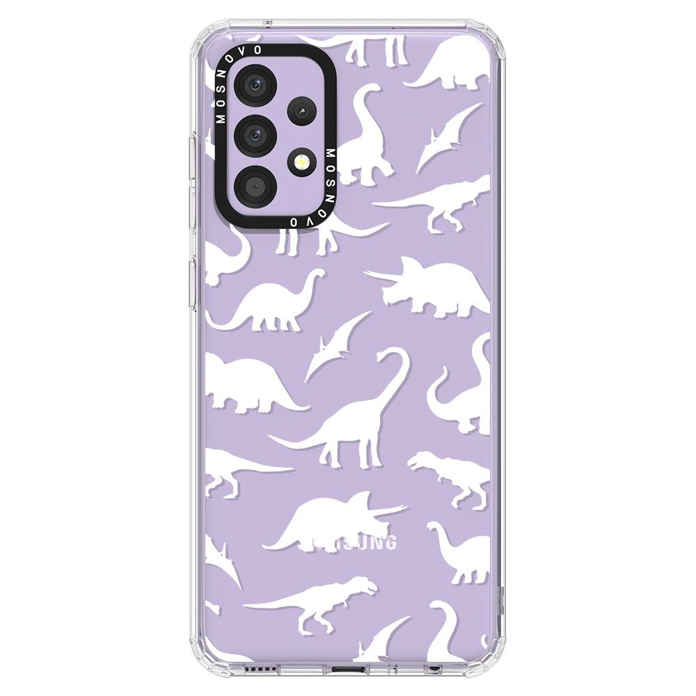 White Dinosaur Phone Case - Samsung Galaxy A52 & A52s Case