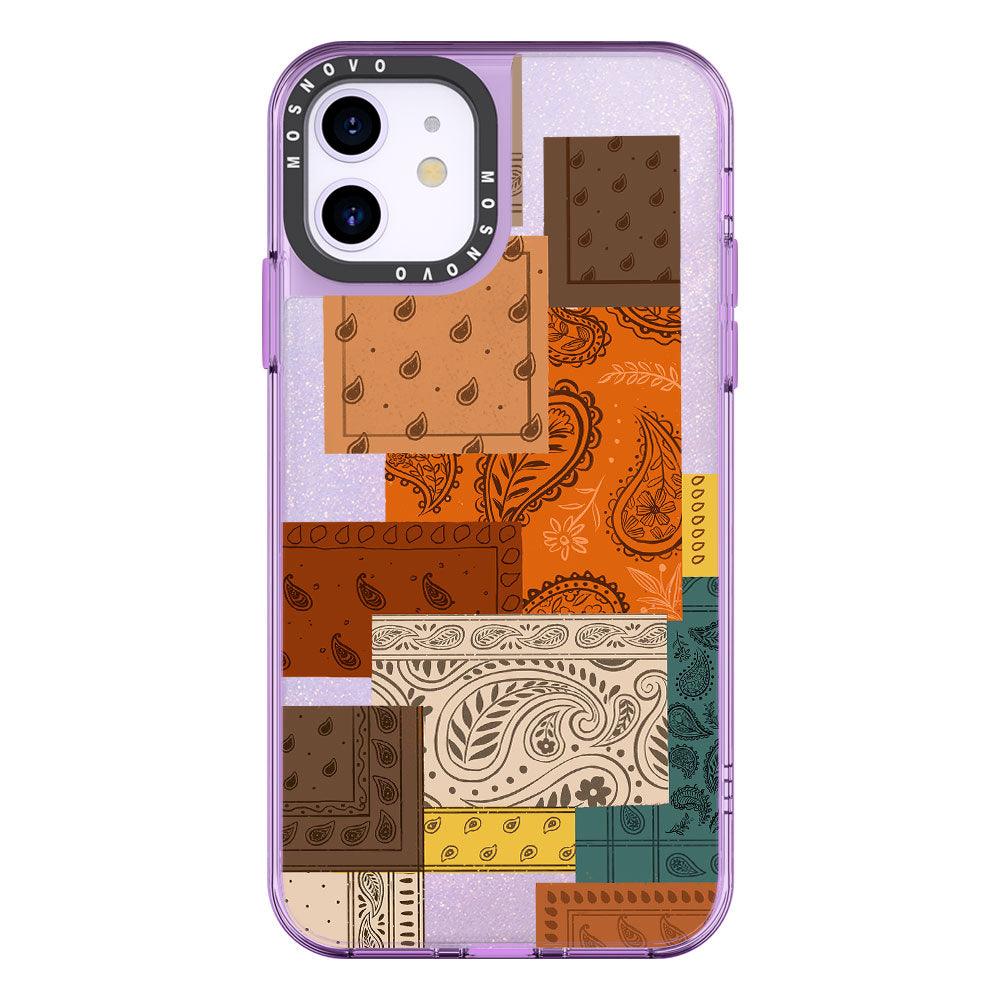 Vintage Paisley Glitter Phone Case - iPhone 11 Case