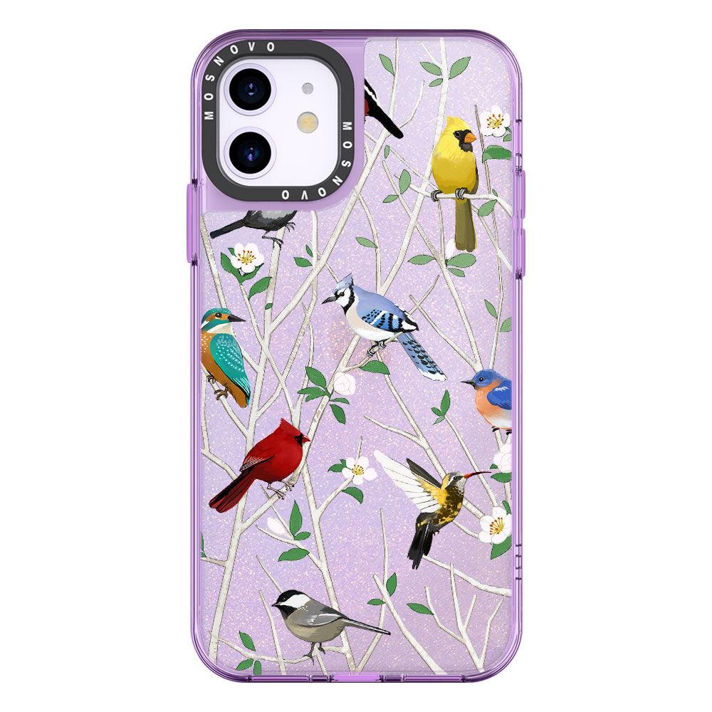 Wild Bird Glitter Phone Case - iPhone 11 Case