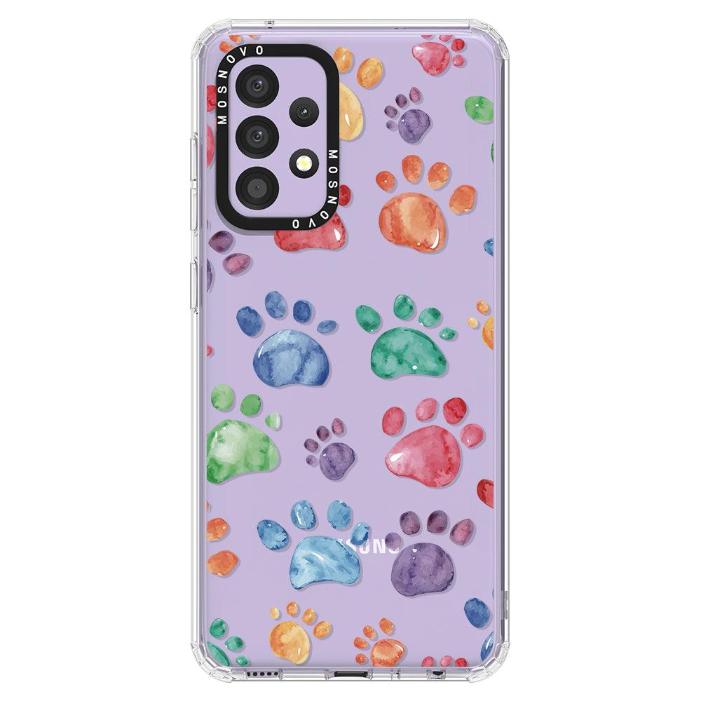 Colorful Paw Phone Case - Samsung Galaxy A52 & A52s Case