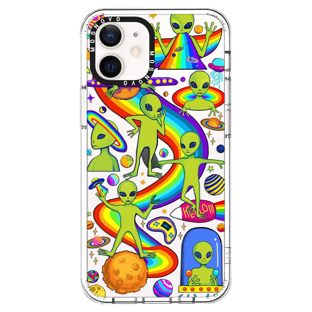 Alien Land Phone Case - iPhone 12 Case