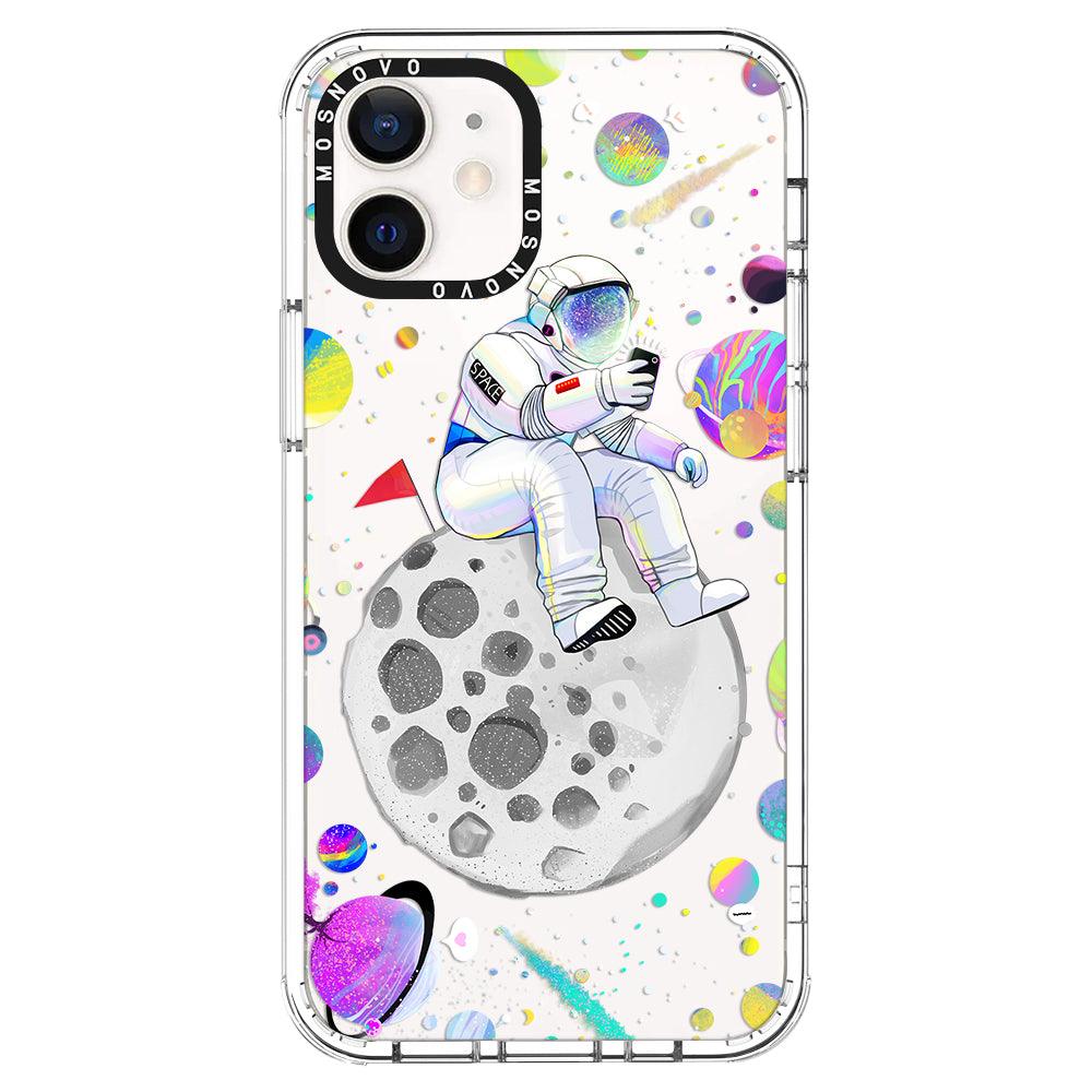 Astronaut Selfie Phone Case - iPhone 12 Mini Case