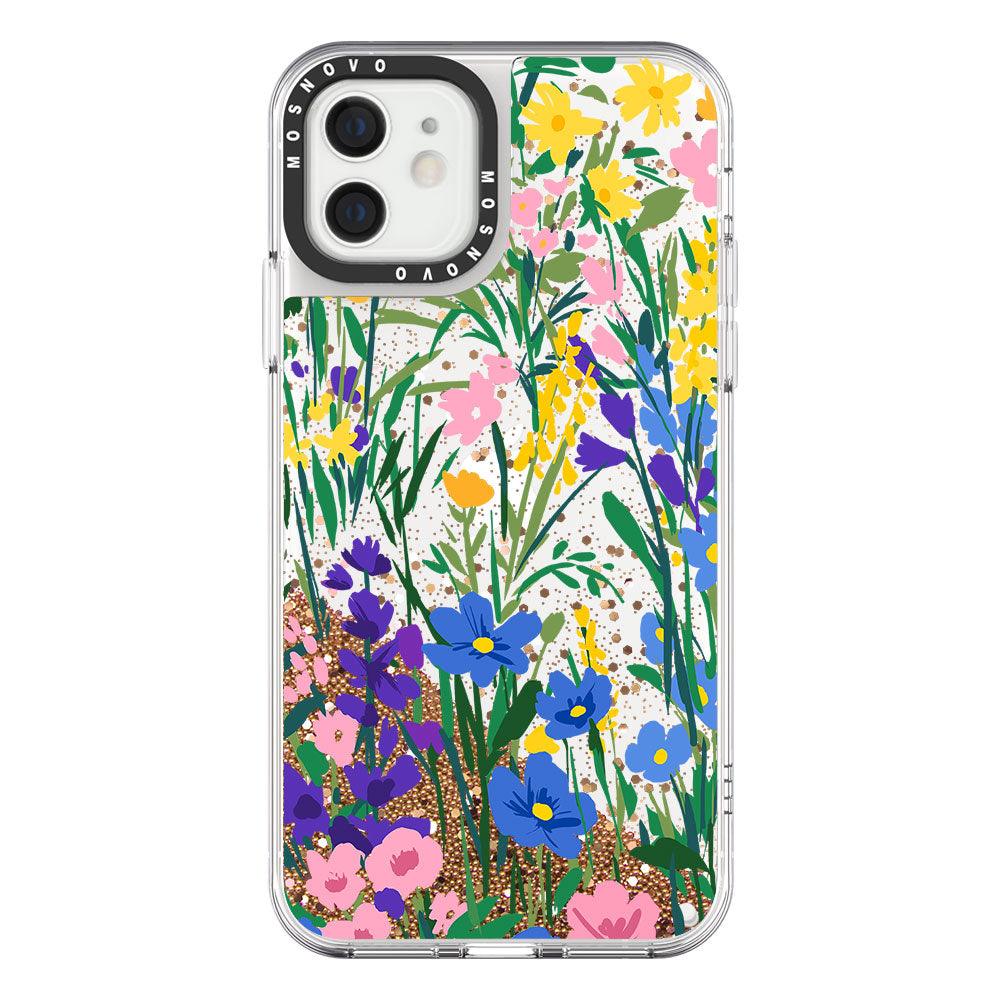 Hello Spring Glitter Phone Case - iPhone 12 Case