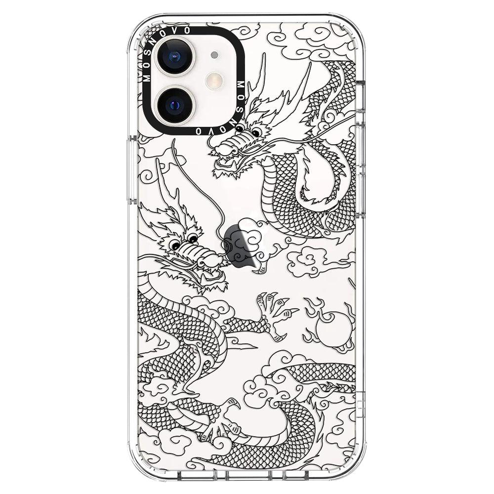 Black Dragon Phone Case - iPhone 12 Case