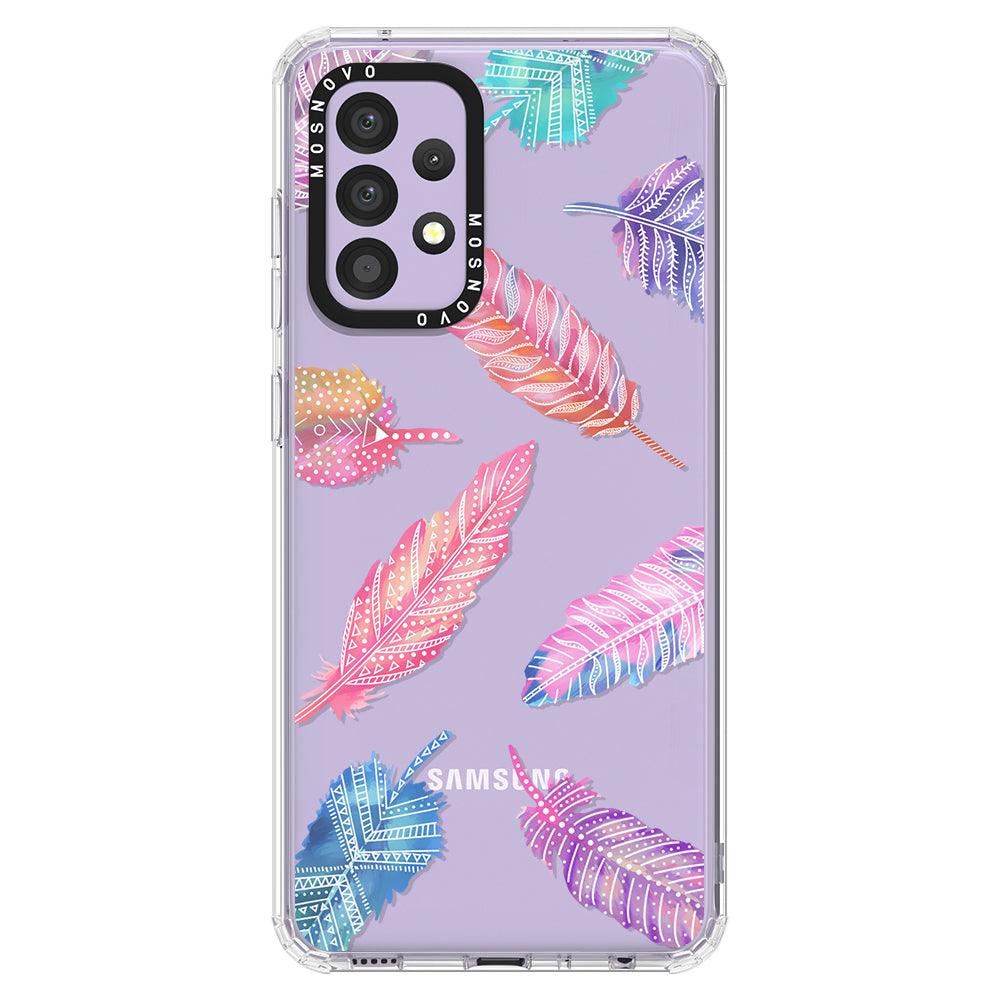 Boho Feather Phone Case - Samsung Galaxy A52 & A52s Case