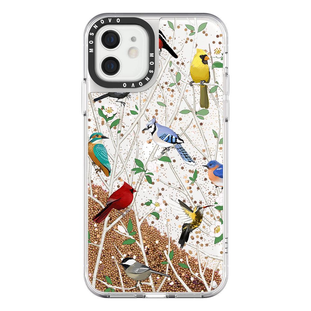 Wild Bird Glitter Phone Case - iPhone 12 Case