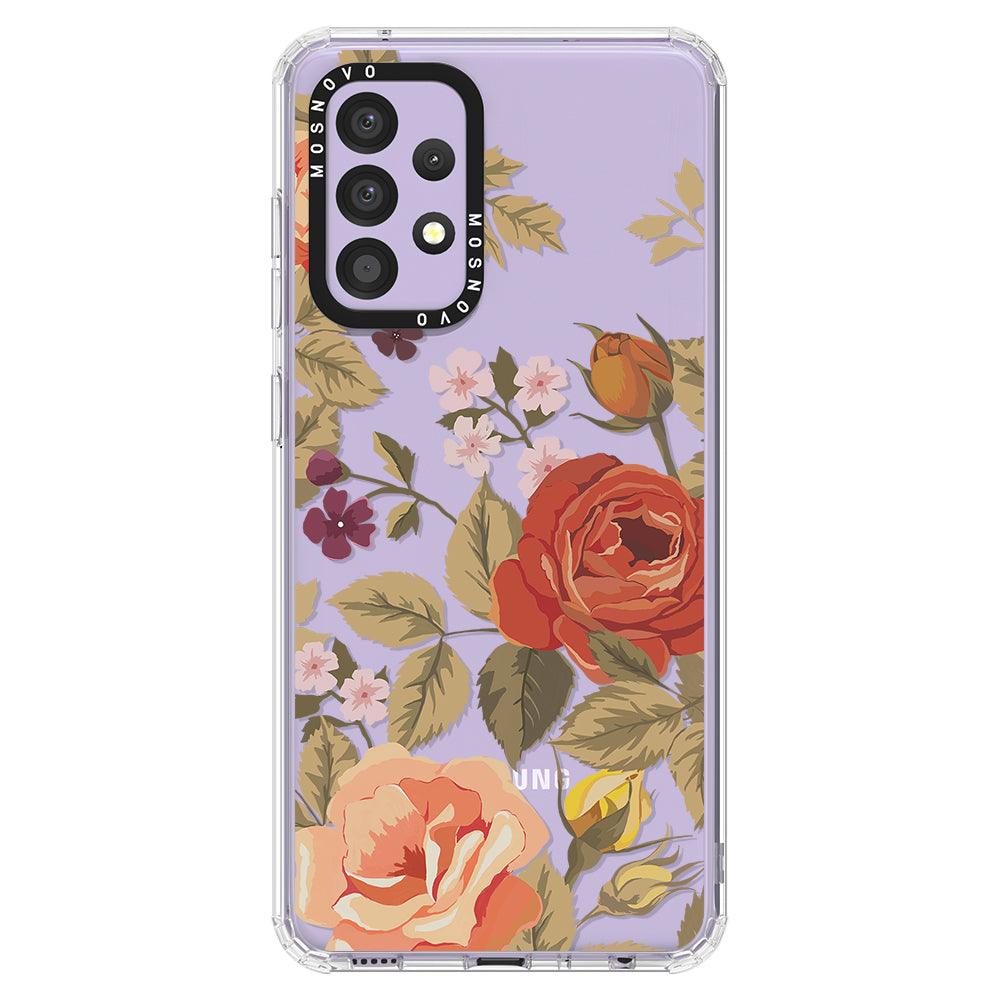 Vintage Floral Phone Case - Samsung Galaxy A52 & A52s Case