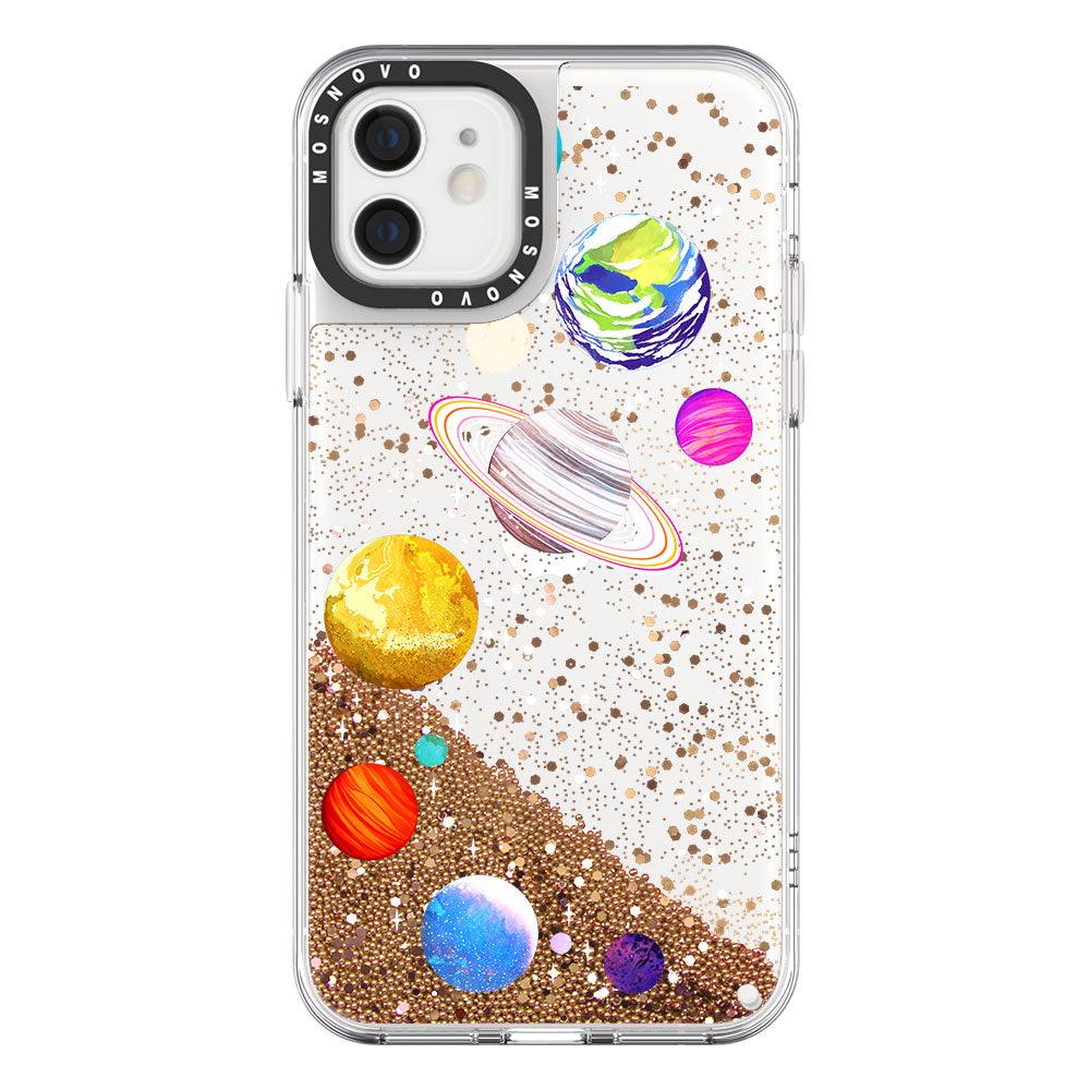 The Planet Glitter Phone Case - iPhone 12 Mini Case