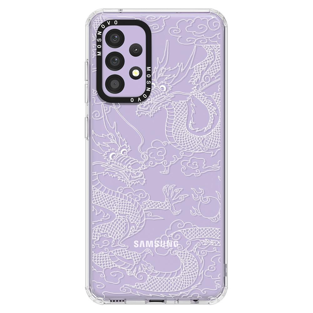 White Dragon Phone Case - Samsung Galaxy A52 & A52s Case