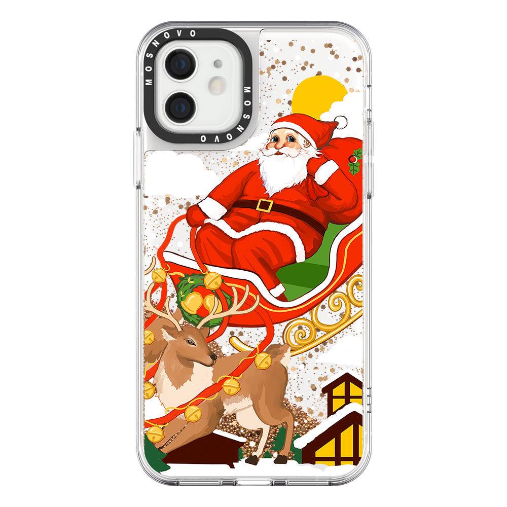 Santa Claus Glitter Phone Case - iPhone 12 Case