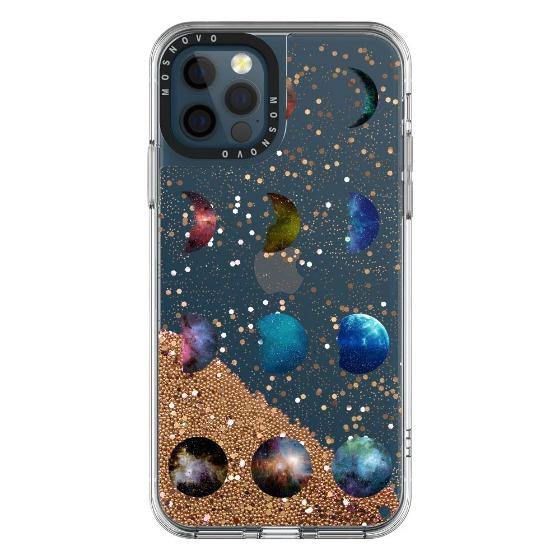 Moon Phase Glitter Phone Case - iPhone 12 Pro Max Case