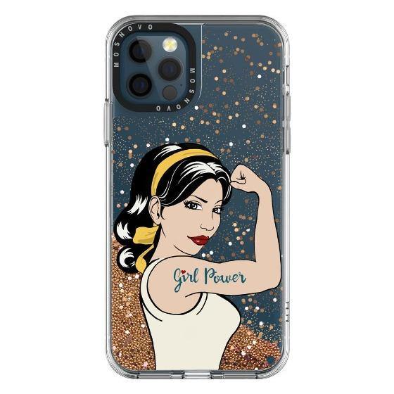 Girl Power Glitter Phone Case - iPhone 12 Pro Max Case