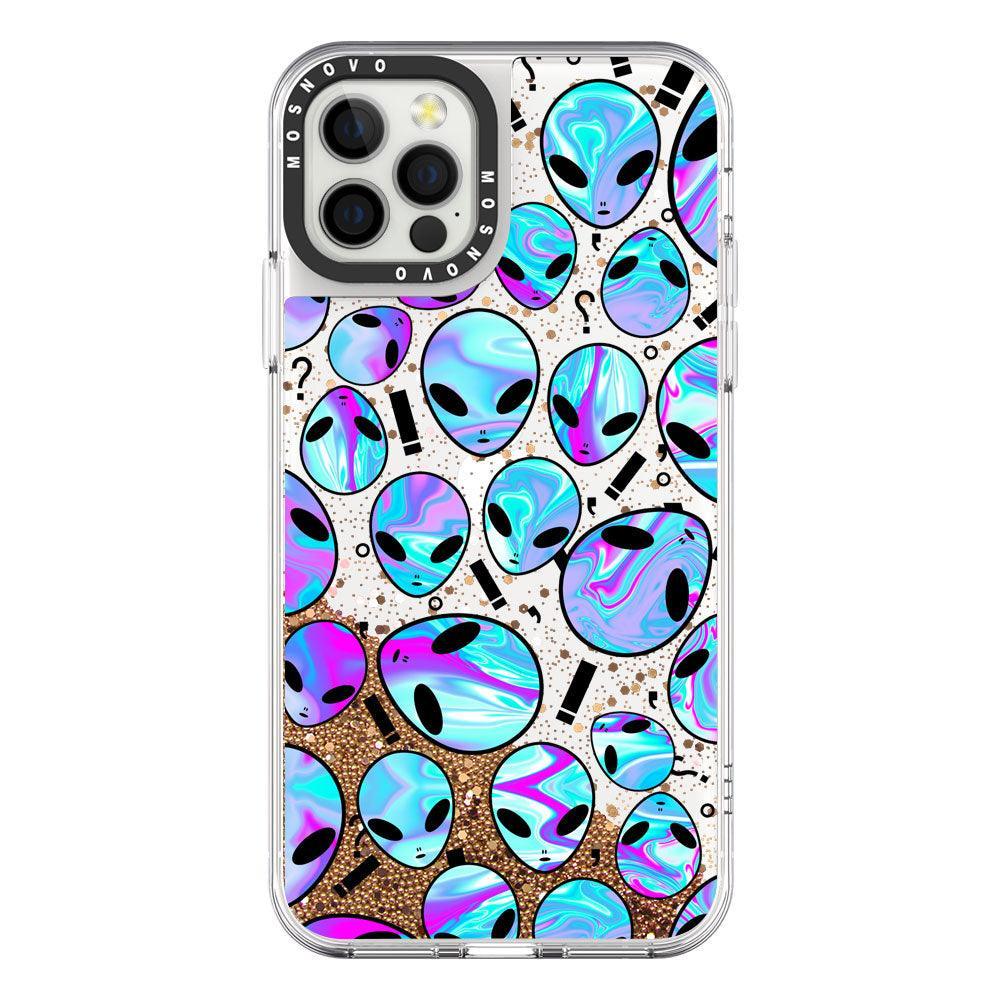 Alien Glitter Phone Case - iPhone 12 Pro Max Case