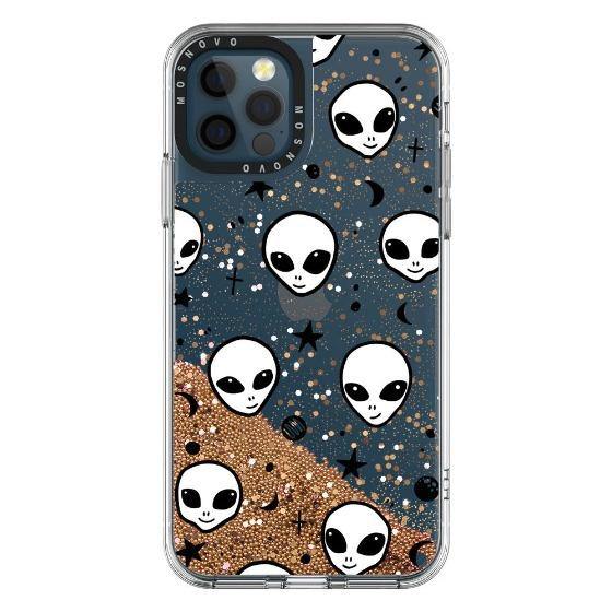 Cute Alien Glitter Phone Case - iPhone 12 Pro Max Case