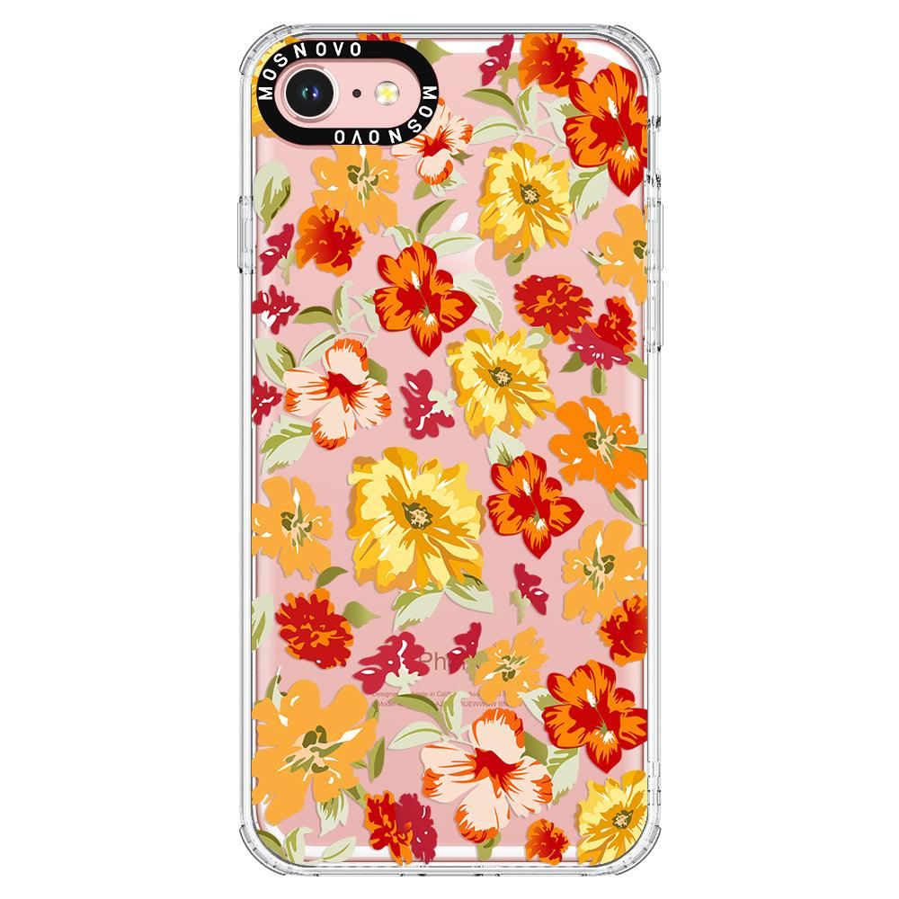 70s Boho Yellow Flower Phone Case - iPhone 8 Case