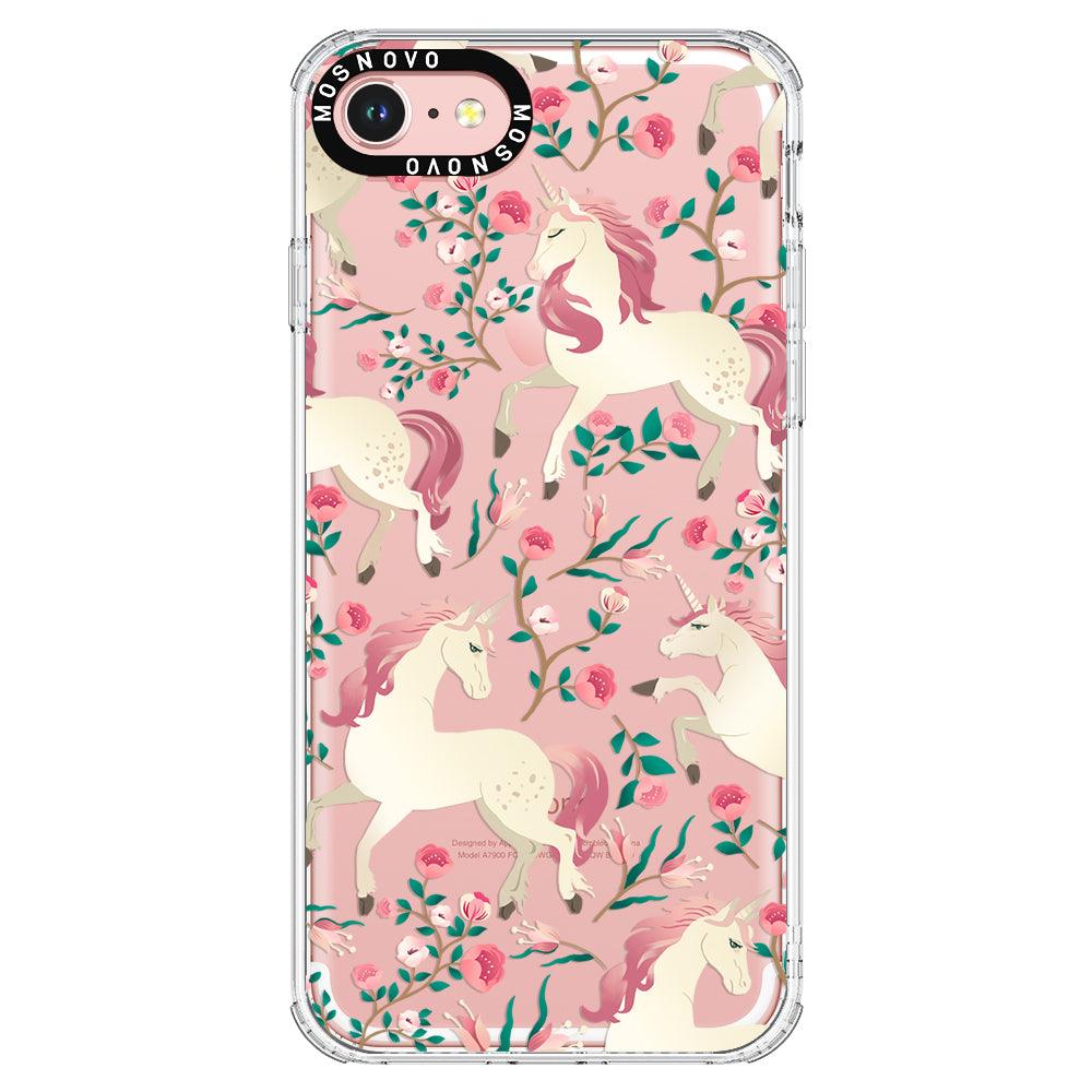 Unicorn Flower Garden Phone Case - iPhone 8 Case