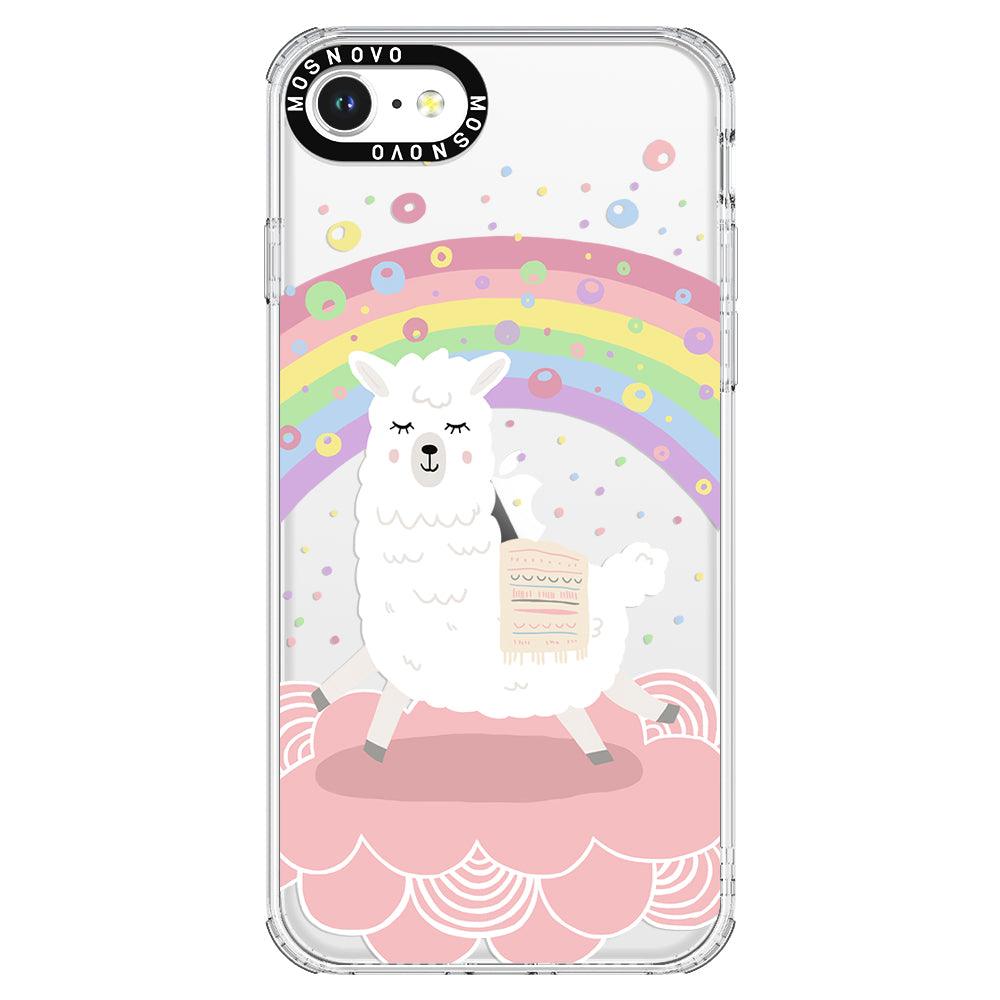 Pastel Rainbow Llama Phone Case - iPhone SE 2020 Case