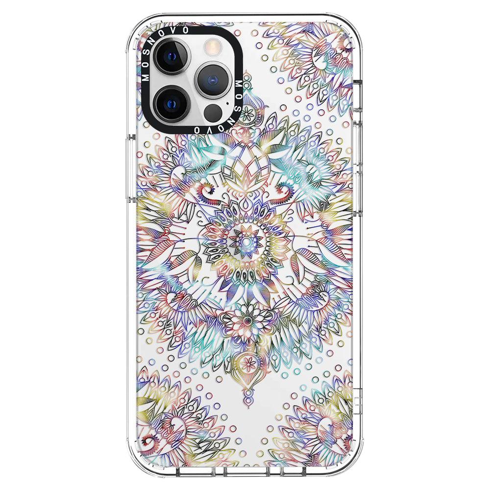 Rainbow Mandala Phone Case - iPhone 12 Pro Max Case