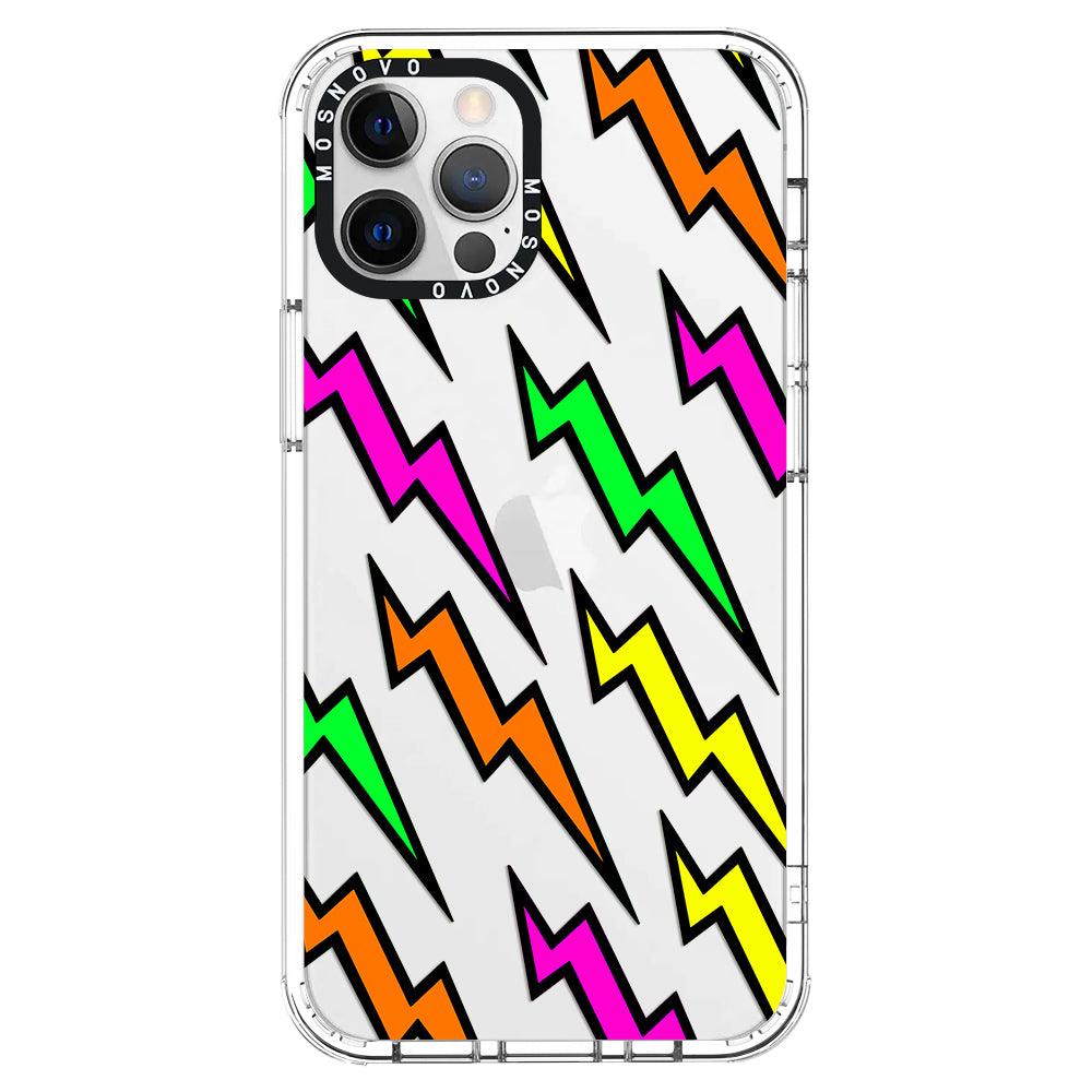 Colorful Lightning Phone Case - iPhone 12 Pro Max Case