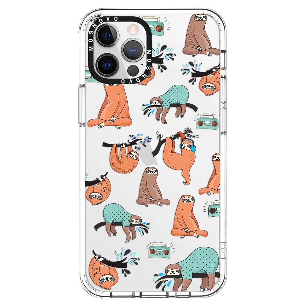 Musical Sloth Phone Case - iPhone 12 Pro Max Case