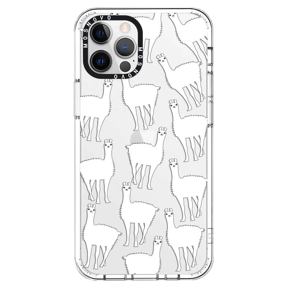 White Llama Phone Case - iPhone 12 Pro Max Case