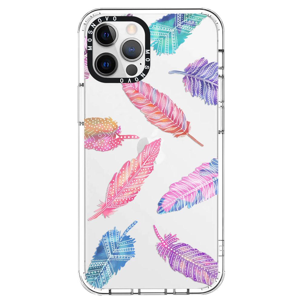 Boho Feather Phone Case - iPhone 12 Pro Max Case