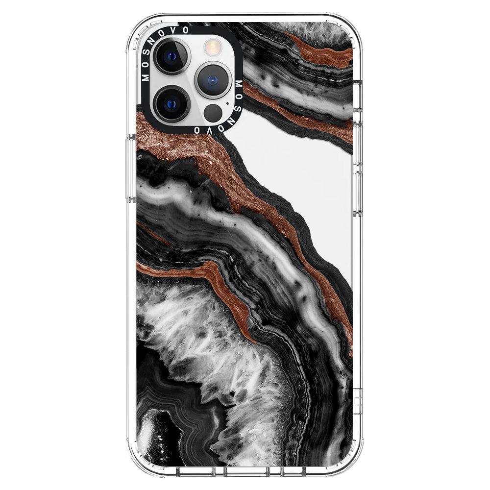 Black Agate Phone Case - iPhone 12 Pro Max Case