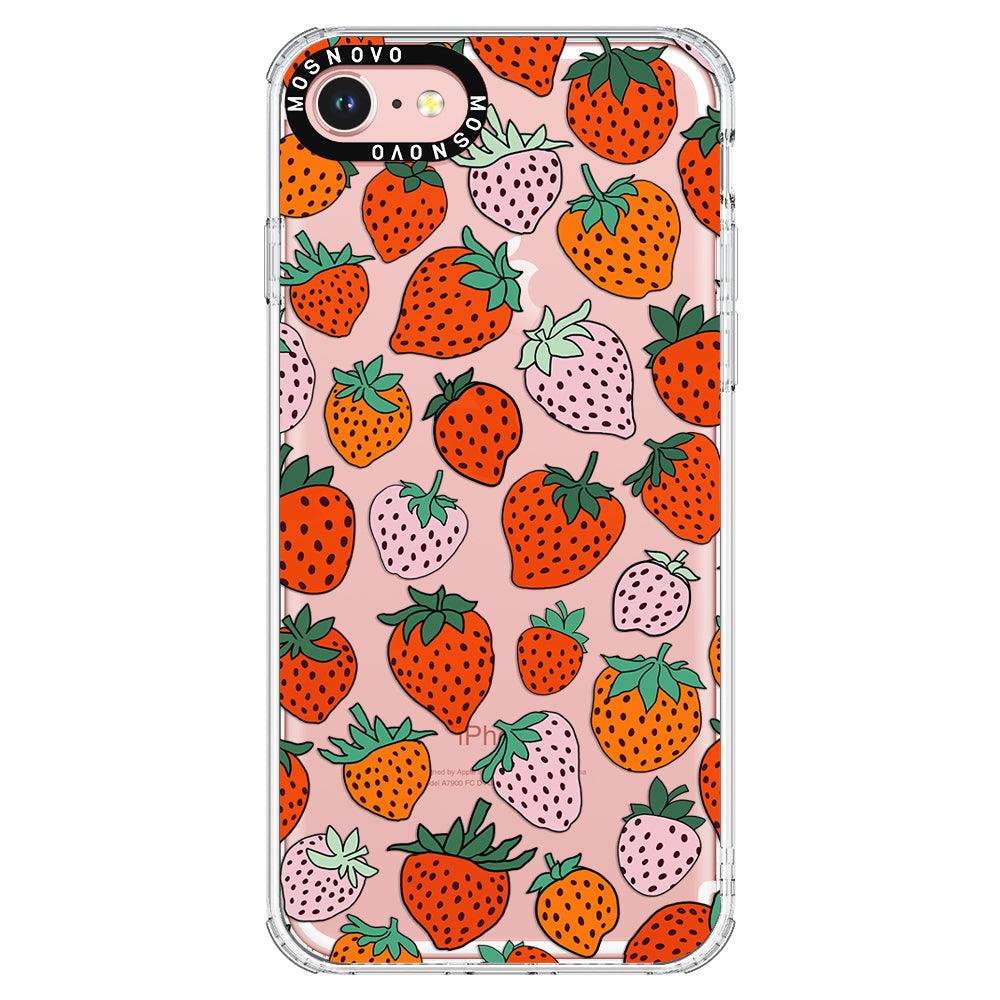 Cute Strawberry Phone Case - iPhone 8 Case