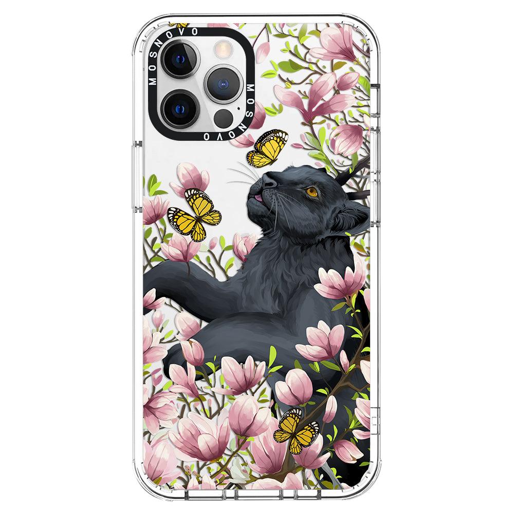 Black Leopard Garden Phone Case - iPhone 12 Pro Max Case