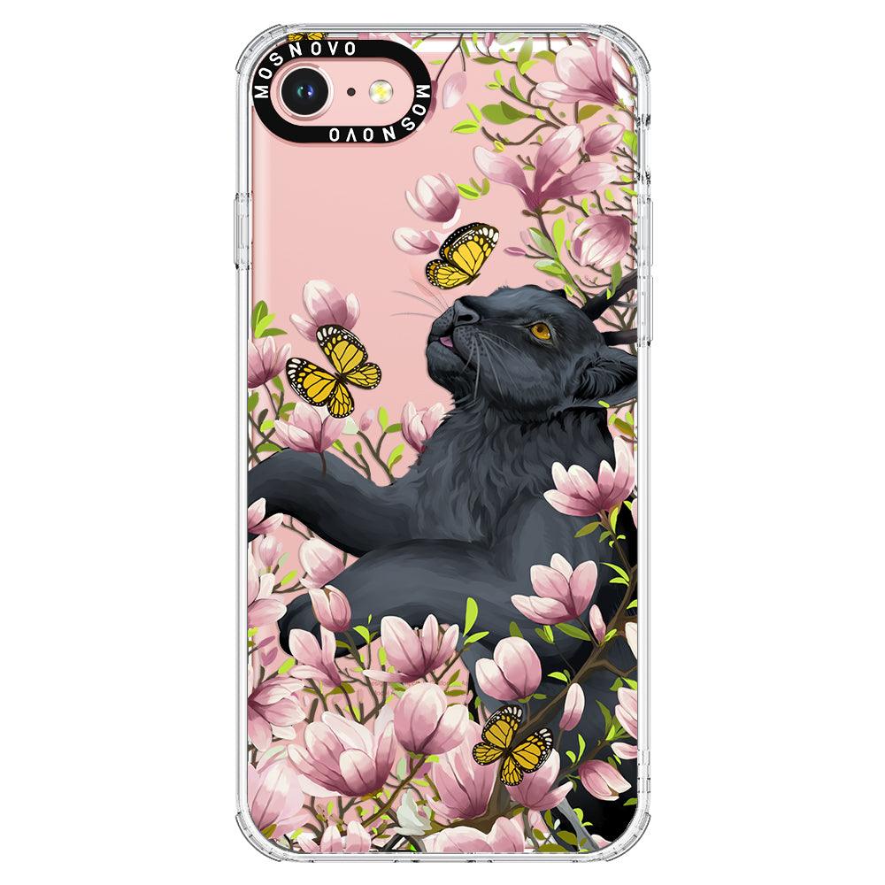 Black Leopard Garden Phone Case - iPhone 8 Case