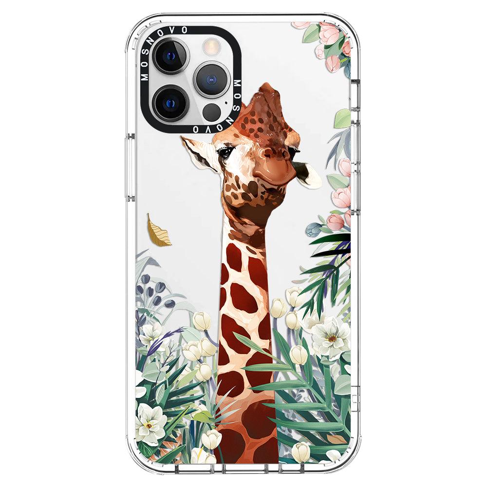 Giraffe Garden Phone Case - iPhone 12 Pro Max Case