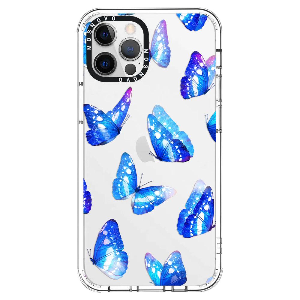 Blue Butterflies Phone Case - iPhone 12 Pro Max Case