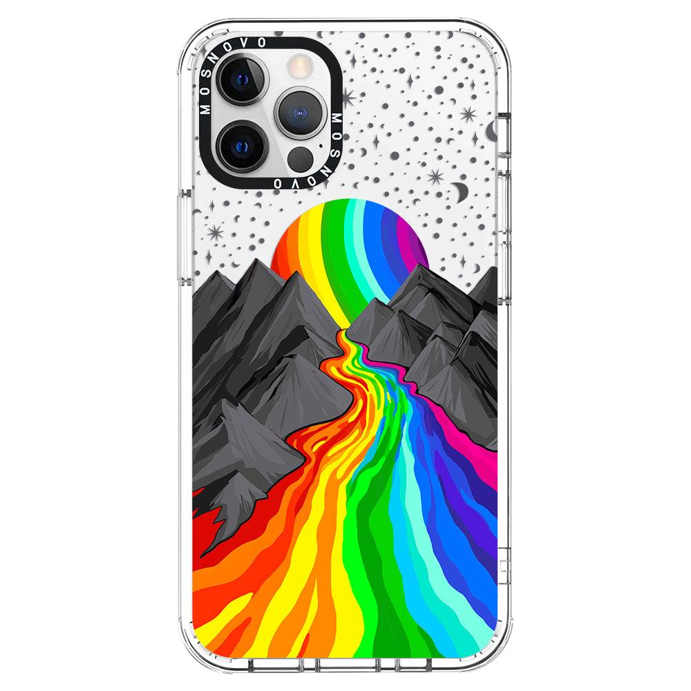 Rainbow Volcano Phone Case - iPhone 12 Pro Max Case