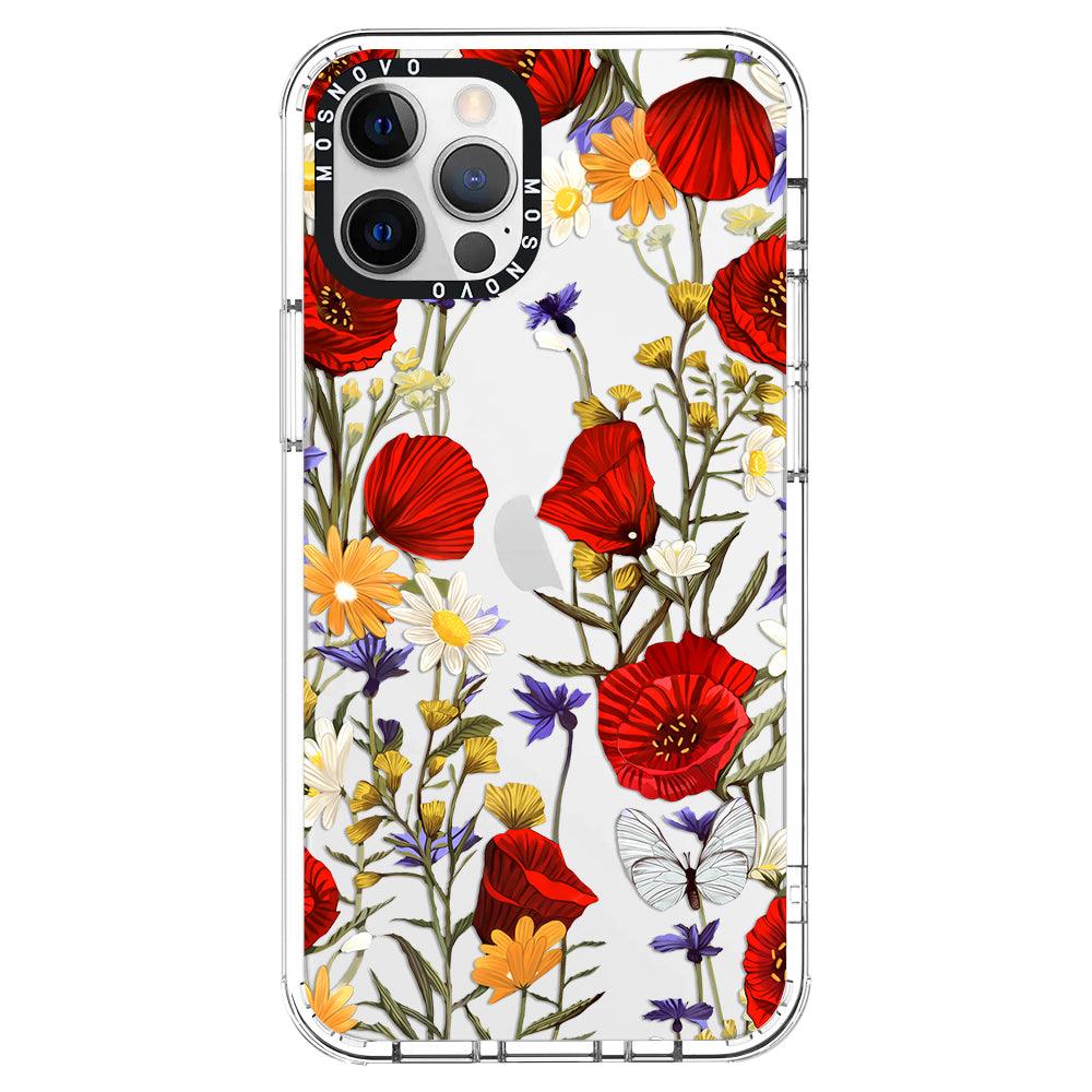 Poppy Floral Phone Case - iPhone 12 Pro Max Case