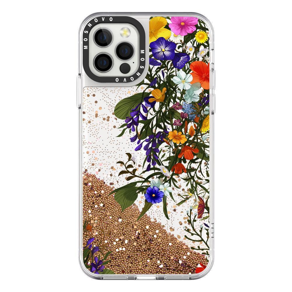 Beautiful Bloom Glitter Phone Case - iPhone 12 Pro Max Case