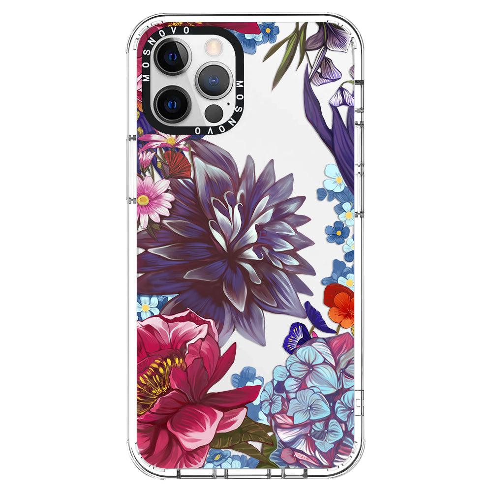 Lilac Floral Phone Case - iPhone 12 Pro Max Case