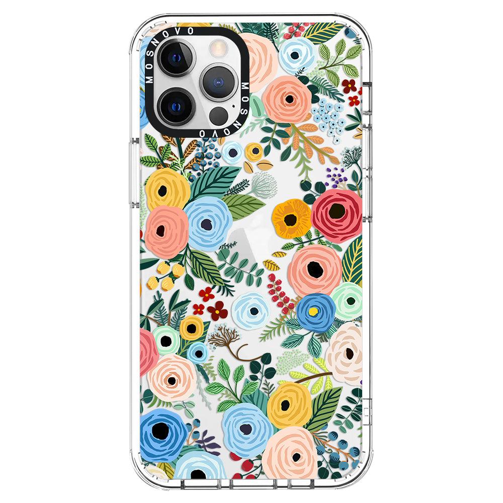 Pastel Floral Garden Phone Case - iPhone 12 Pro Max Case