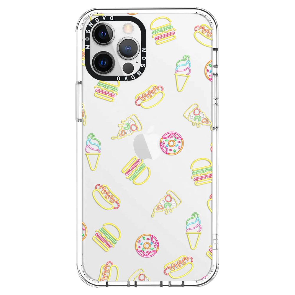 Neon Junk Food Phone Case - iPhone 12 Pro Max Case