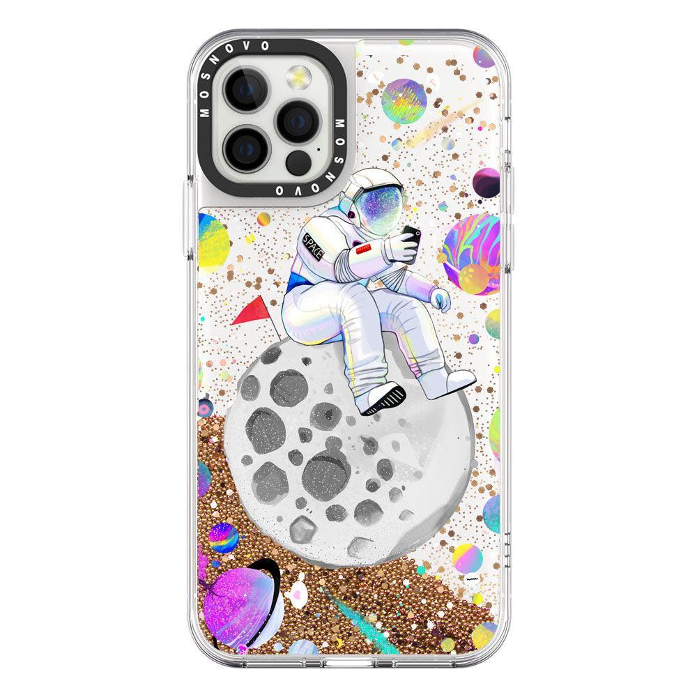 Astronaut 2020 Glitter Phone Case - iPhone 12 Pro Max Case