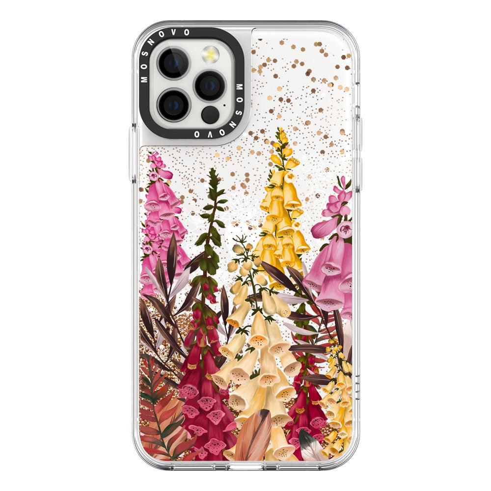 Foxglove Flower Glitter Phone Case - iPhone 12 Pro Max Case