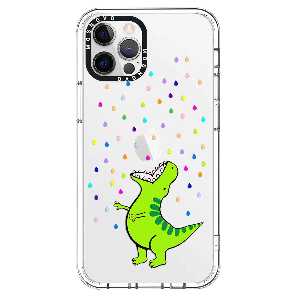 Rainbow Dinosaur Phone Case - iPhone 12 Pro Max Case